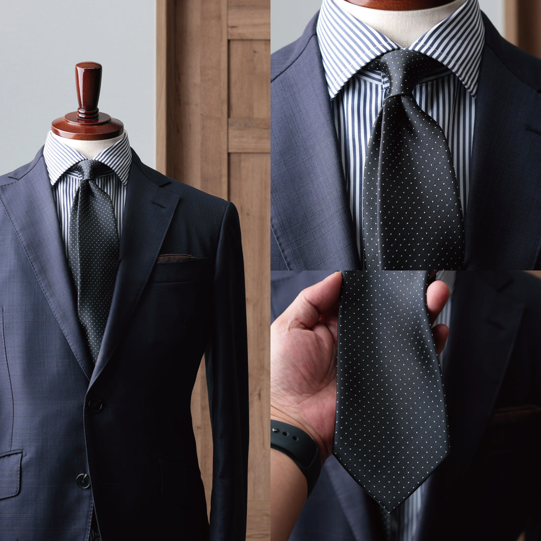 シルク サテン ドット KYOTO SILK