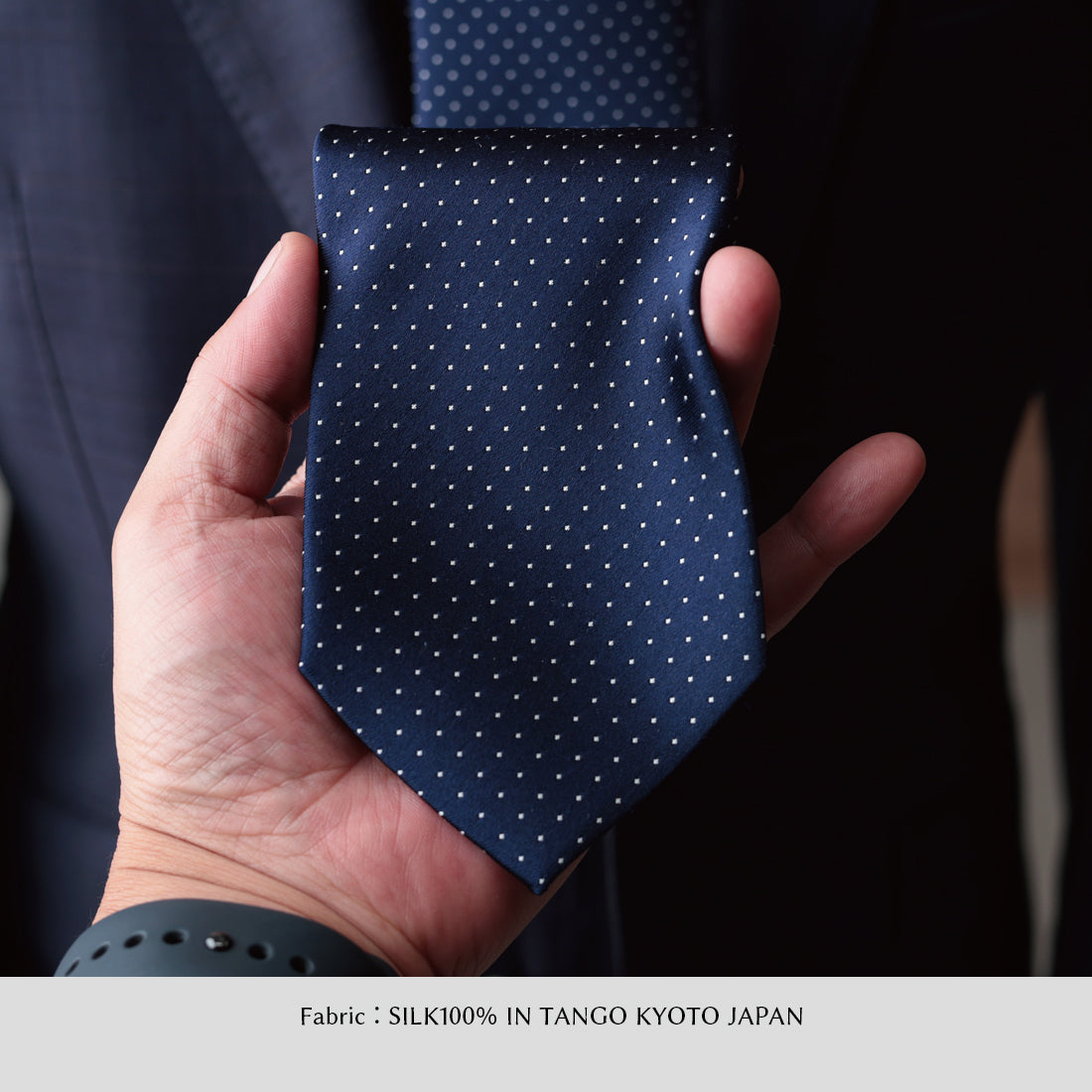 シルク サテン ドット KYOTO SILK