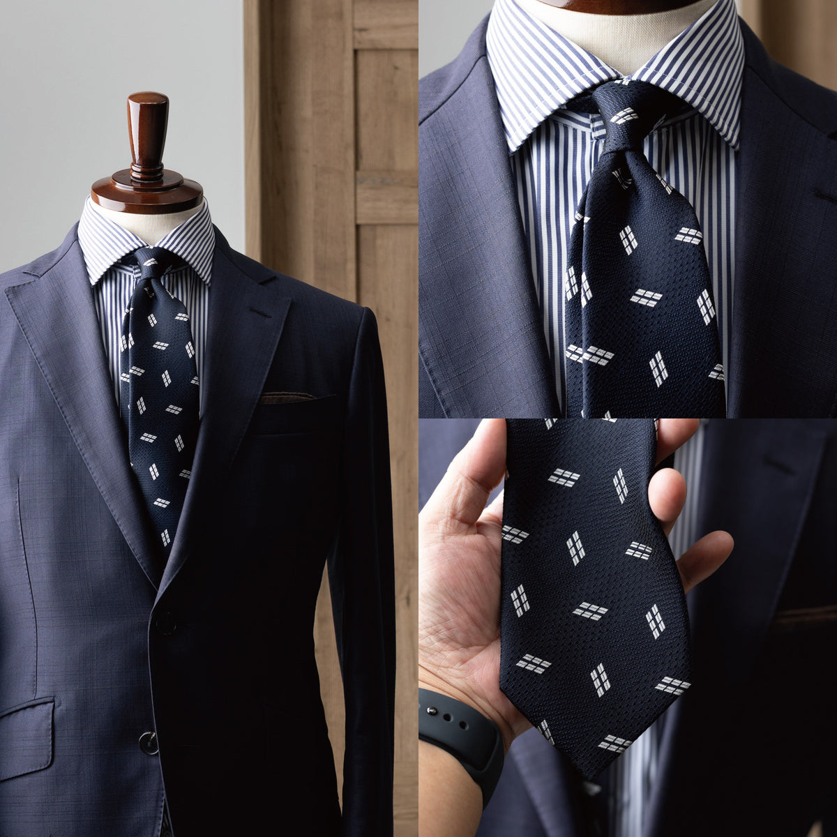 シルク ジャガード 小紋 YAMANASHI SILK