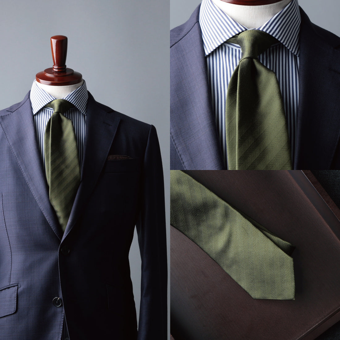 シルク ヘリンボーン