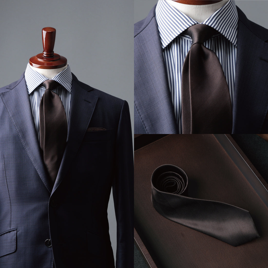 シルク 大柄 ヘリンボーン 5colors ハイクオリティ