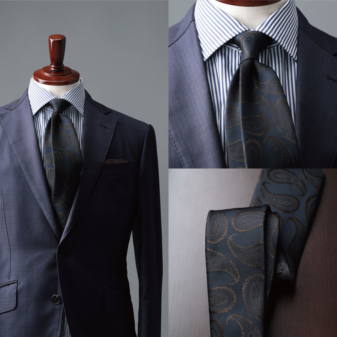 シルク 大柄 ペイズリー