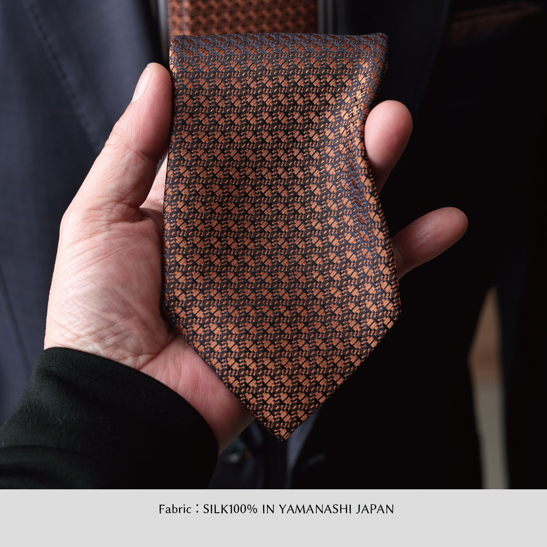 シルク マイクロパターン YAMANASHI SILK