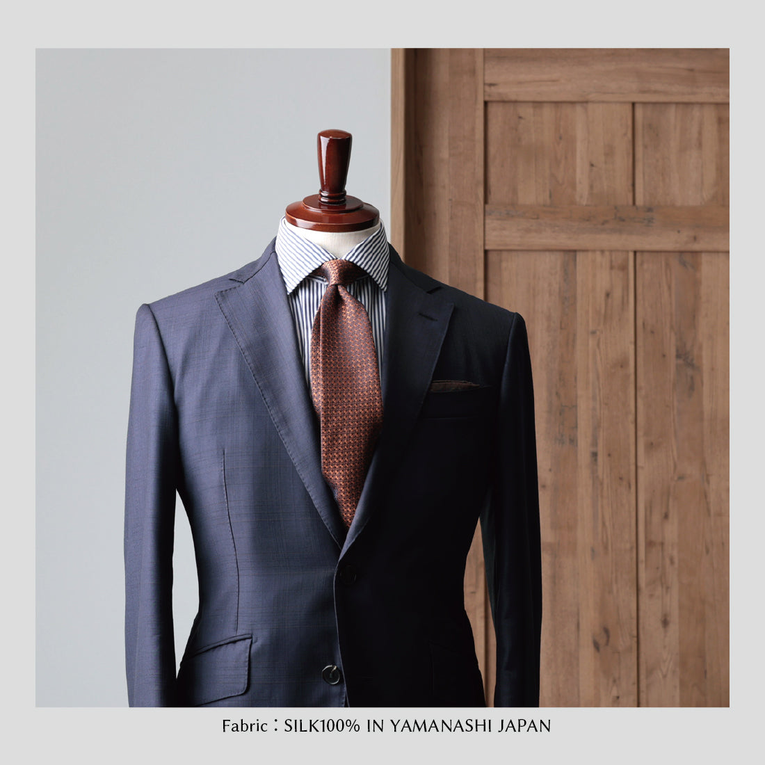 シルク マイクロパターン YAMANASHI SILK