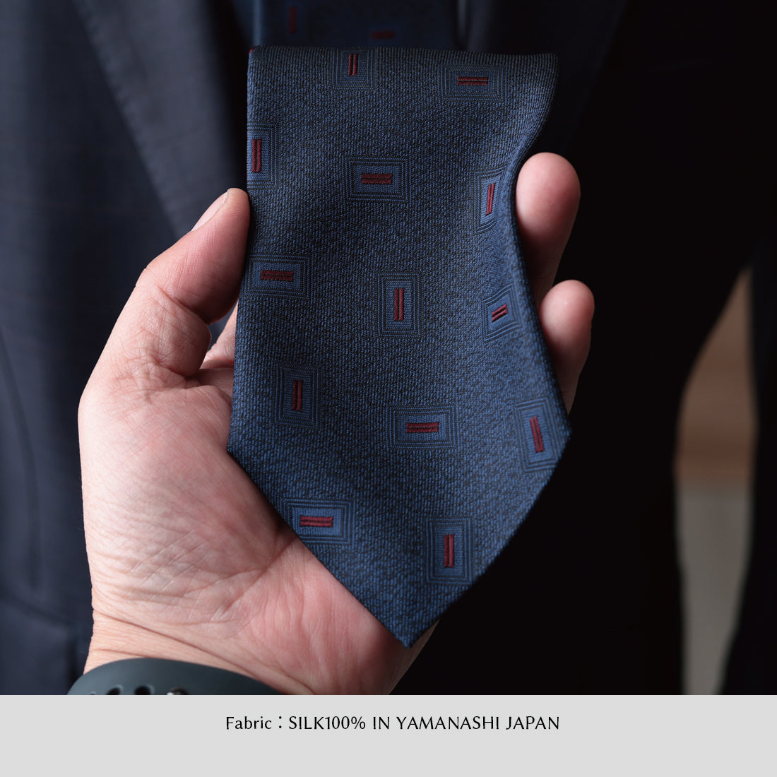 シルク スモール スクエア 小紋 YAMANASHI SILK