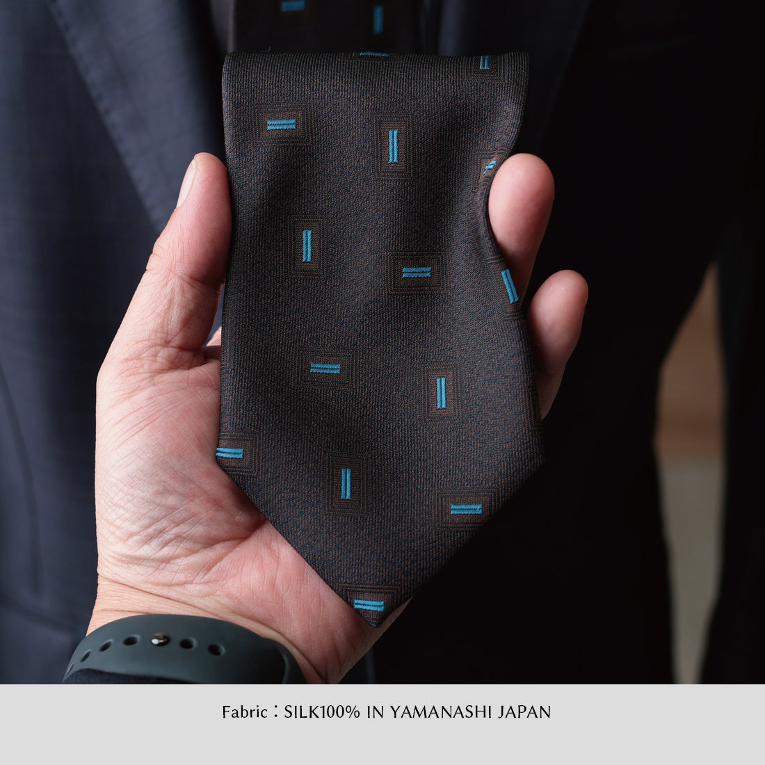 シルク スモール スクエア 小紋 YAMANASHI SILK