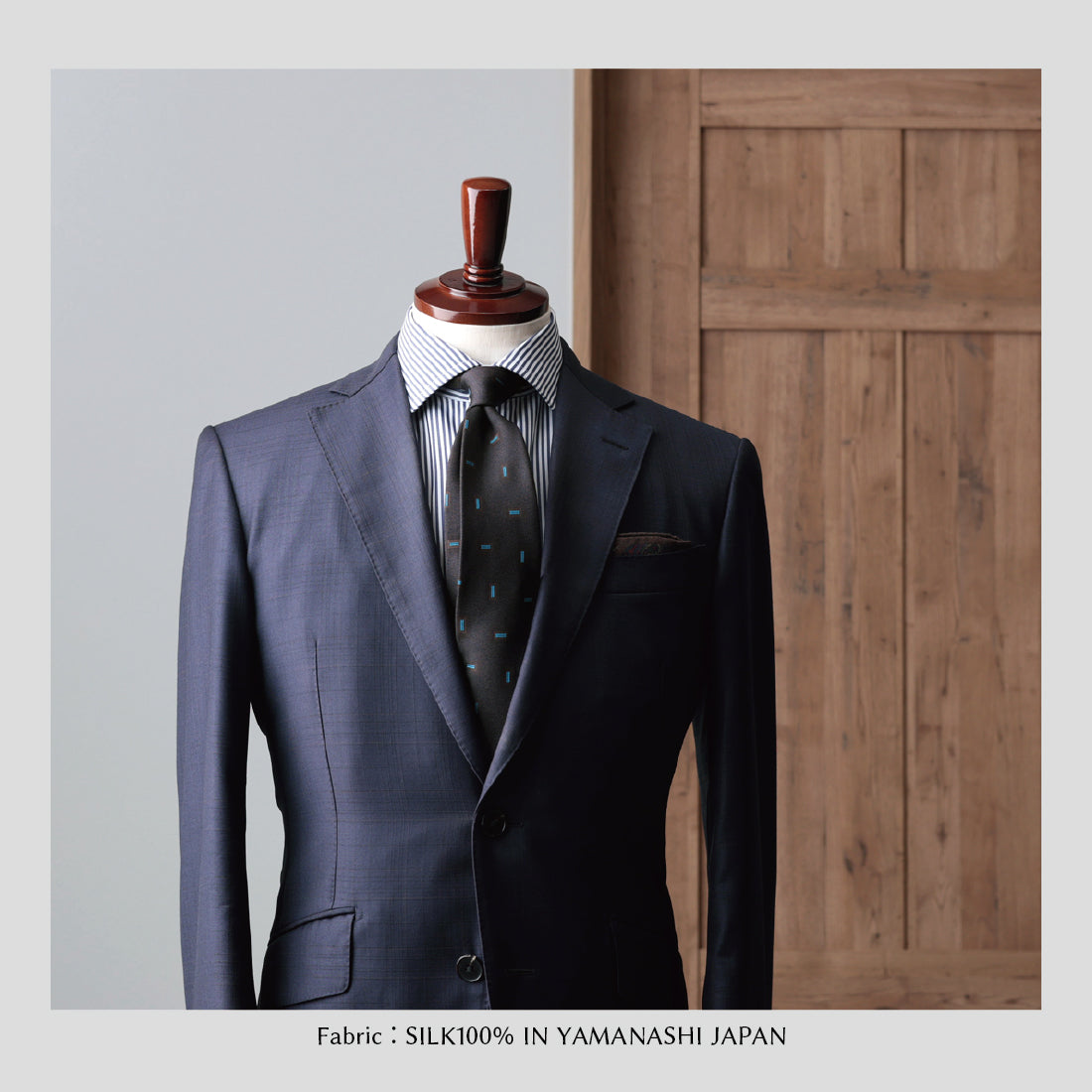 シルク スモール スクエア 小紋 YAMANASHI SILK