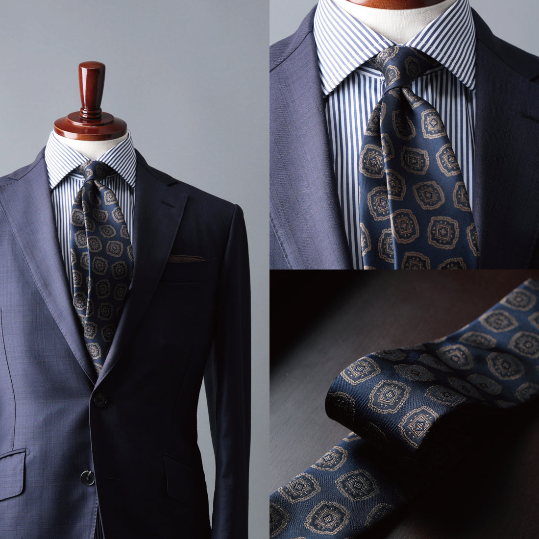 シルク 大柄小紋 YAMANASHI SILK