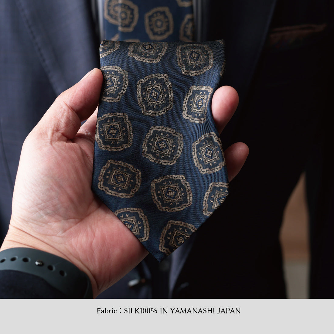 シルク 大柄小紋 YAMANASHI SILK