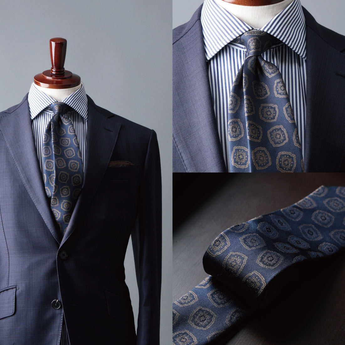 シルク 大柄小紋 YAMANASHI SILK
