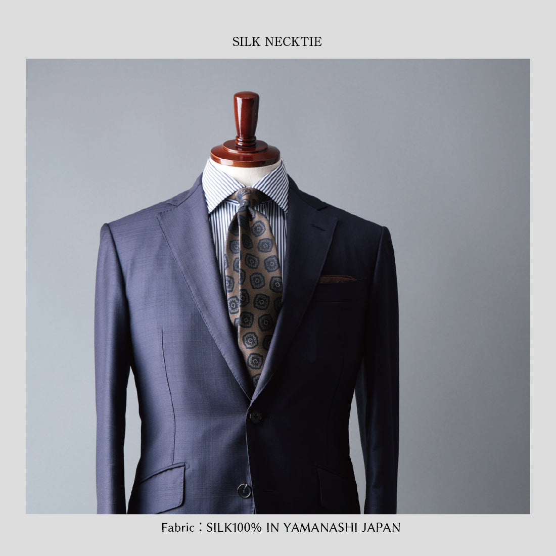 シルク 大柄小紋 YAMANASHI SILK