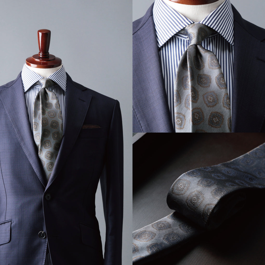 シルク 大柄小紋 YAMANASHI SILK