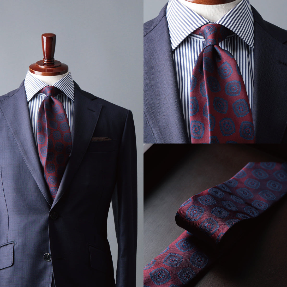 シルク 大柄小紋 YAMANASHI SILK