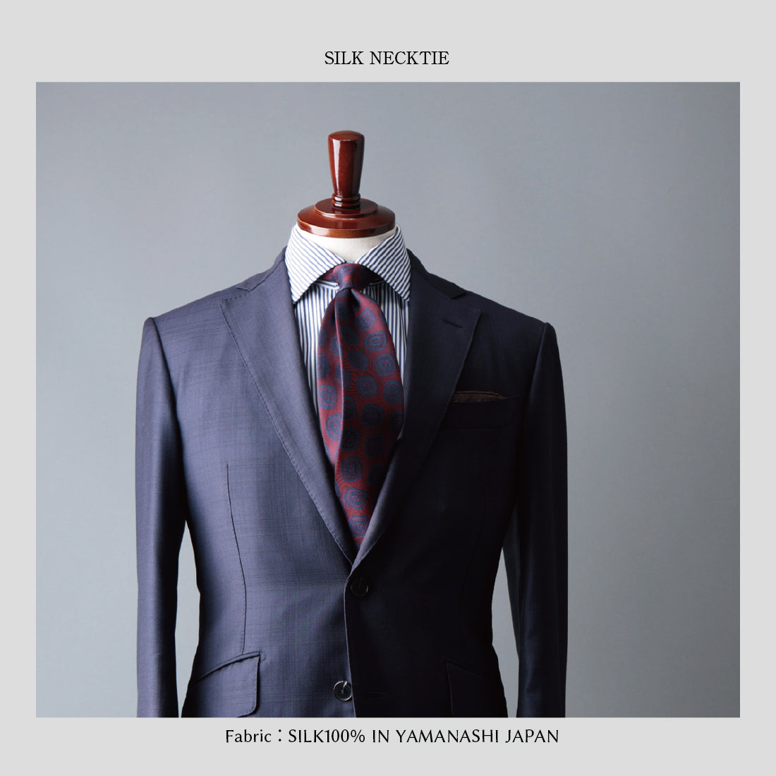 シルク 大柄小紋 YAMANASHI SILK