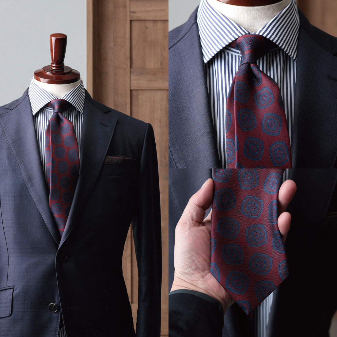 シルク 大柄小紋 YAMANASHI SILK
