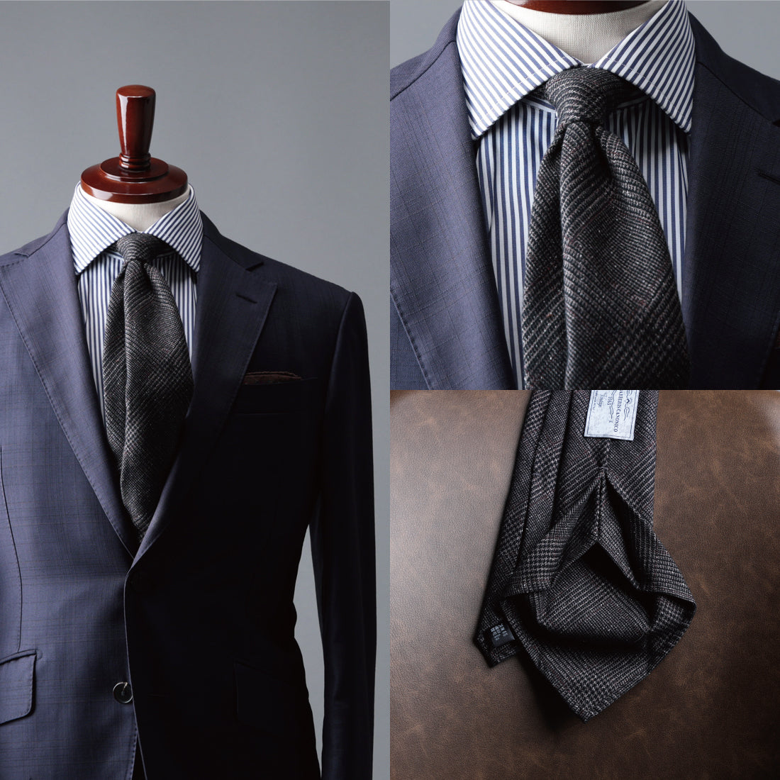 ウール シルク セッテピエゲ CANONICO
