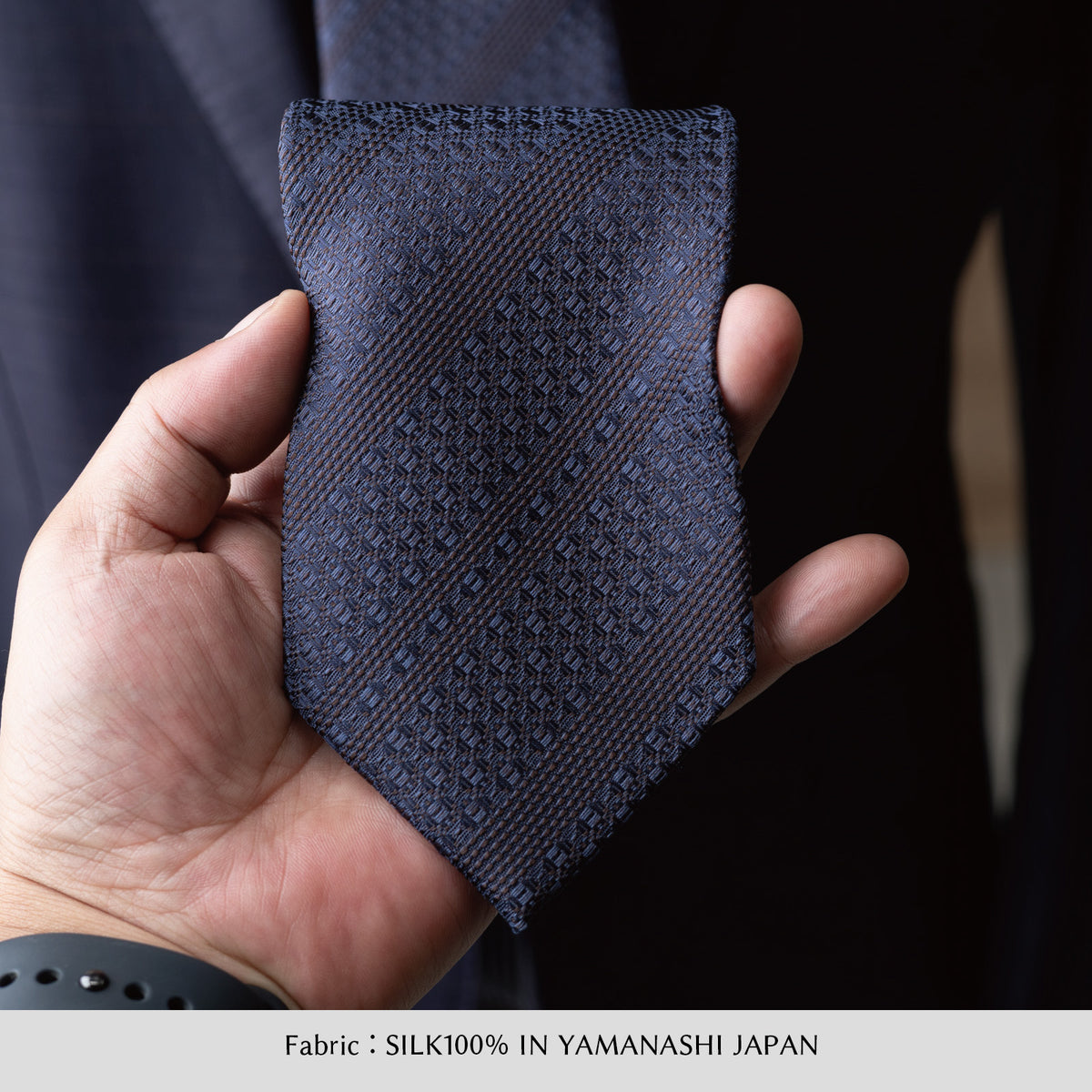 シルク ジャガード ストライプ YAMANASHI SILK