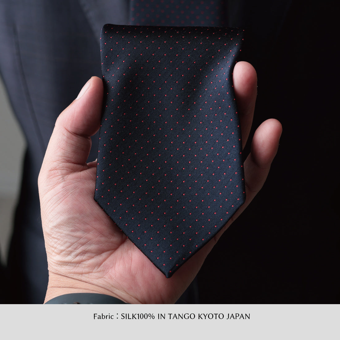 シルク サテン ドット KYOTO SILK
