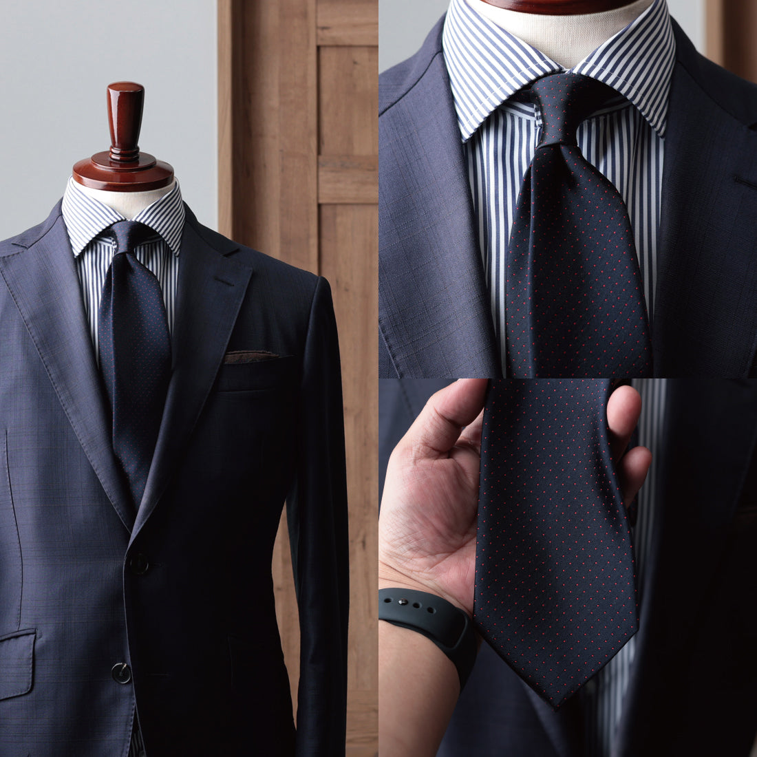 シルク サテン ドット KYOTO SILK