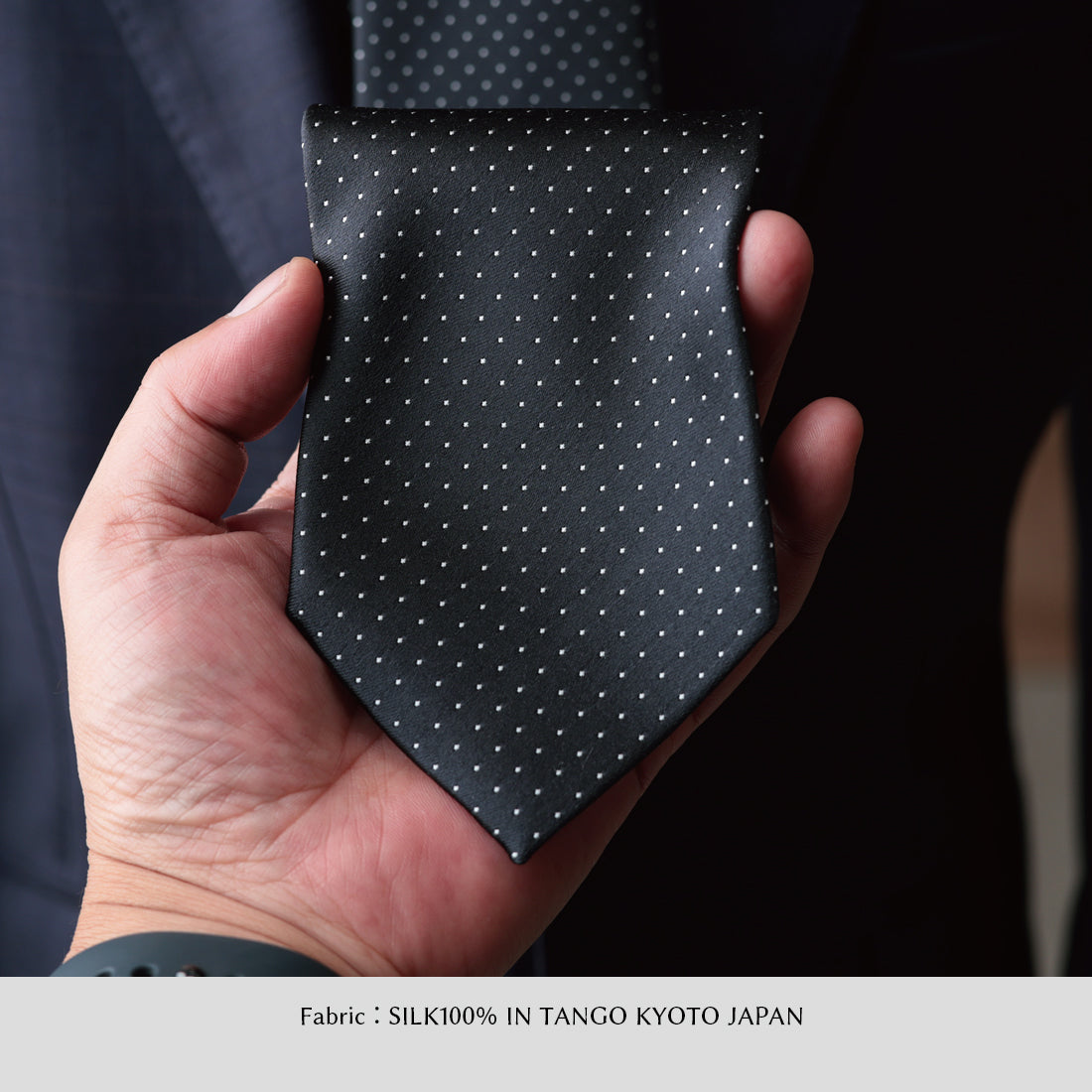 シルク サテン ドット KYOTO SILK