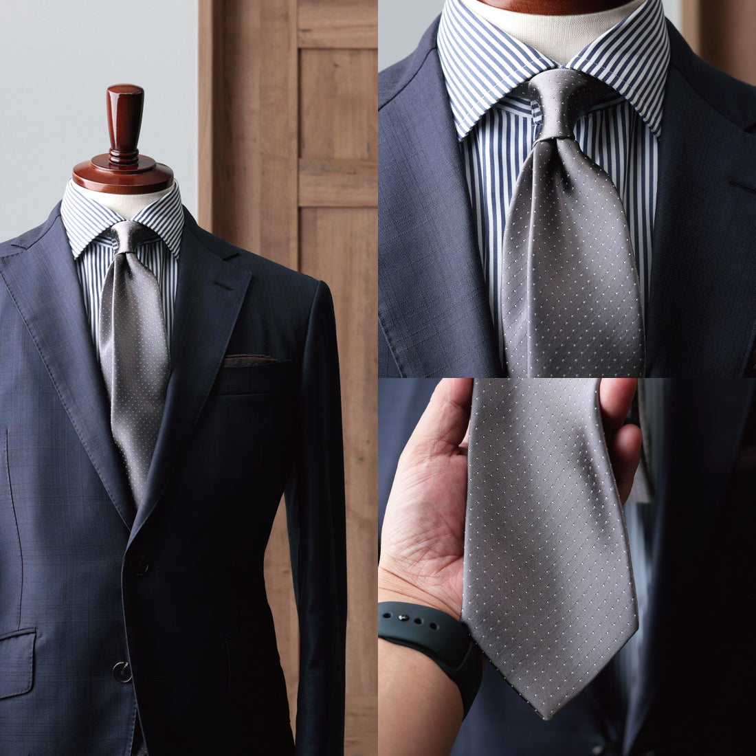 シルク サテン ドット KYOTO SILK