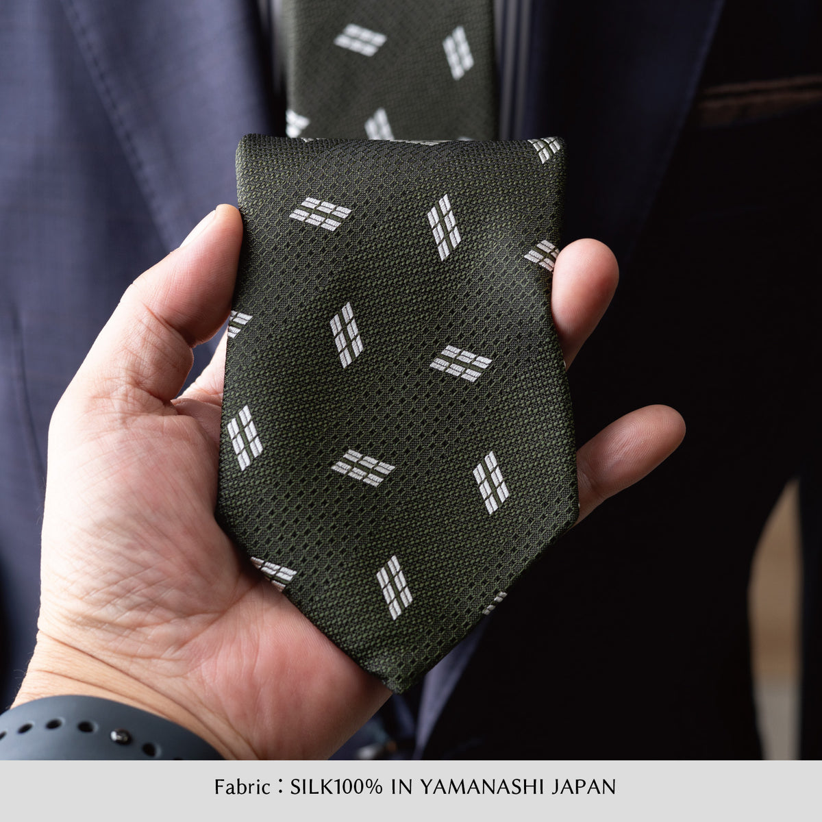 シルク ジャガード 小紋 YAMANASHI SILK