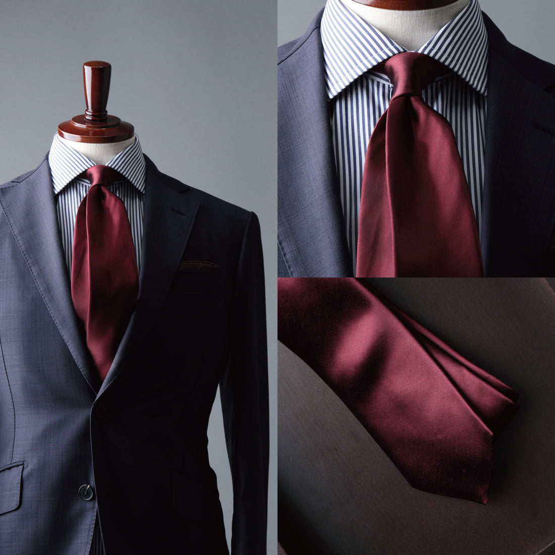 【SALE】 シルク ソリッド ネクタイ